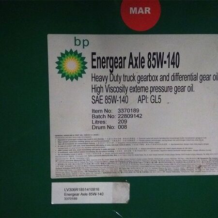 Castrol Transmission Oil BP Energear Axle 85W-140 GL-5