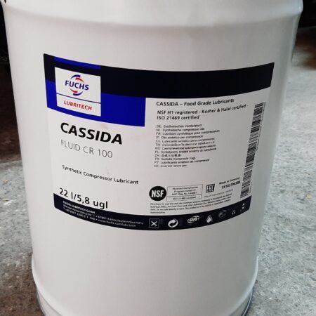 Fuchs Cassida Fluid HF 100, 22L/Pail, Food Grade Hydraulic Oil
