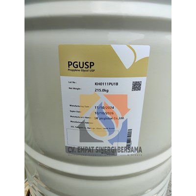 PGUSP Propylene Glycol USP, Ex SK Picglobal Co.,Ltd, Drum / 215 Kg